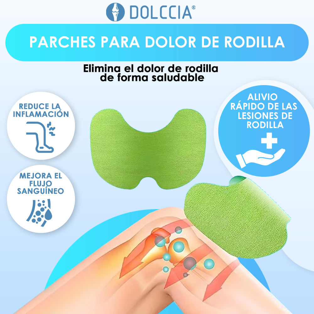DOLCCIA ® ADESIVOS NATURAIS PARA A DOR NO JOELHO