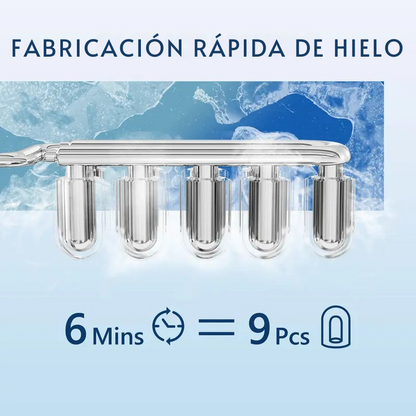 Máquina de Hielo Compacta – Rápida y Portátil para Encimera