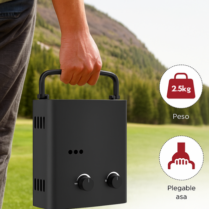 CAMPLUX Calentador Portátil de Propano – 5L Sin Tanque