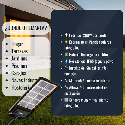 Lámpara Solar Stella 1+1 GRATIS