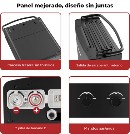 CAMPLUX Calentador Portátil de Propano – 5L Sin Tanque