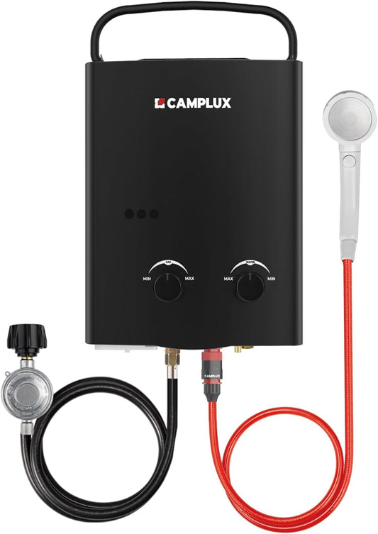 CAMPLUX Calentador Portátil de Propano – 5L Sin Tanque