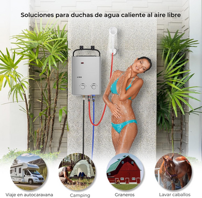 CAMPLUX Calentador Portátil de Propano – 5L Sin Tanque