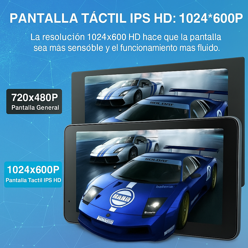 Pantalla Inalámbrica Portátil para CarPlay y Android Auto