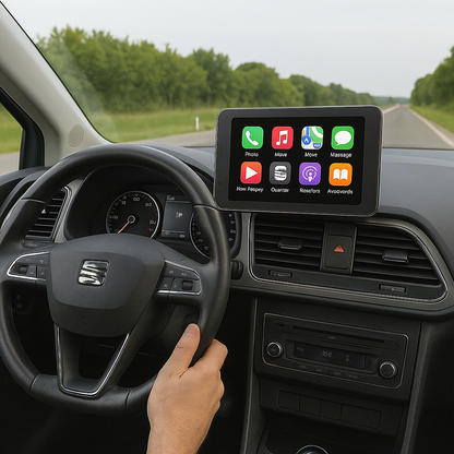 Pantalla Inalámbrica Portátil para CarPlay y Android Auto