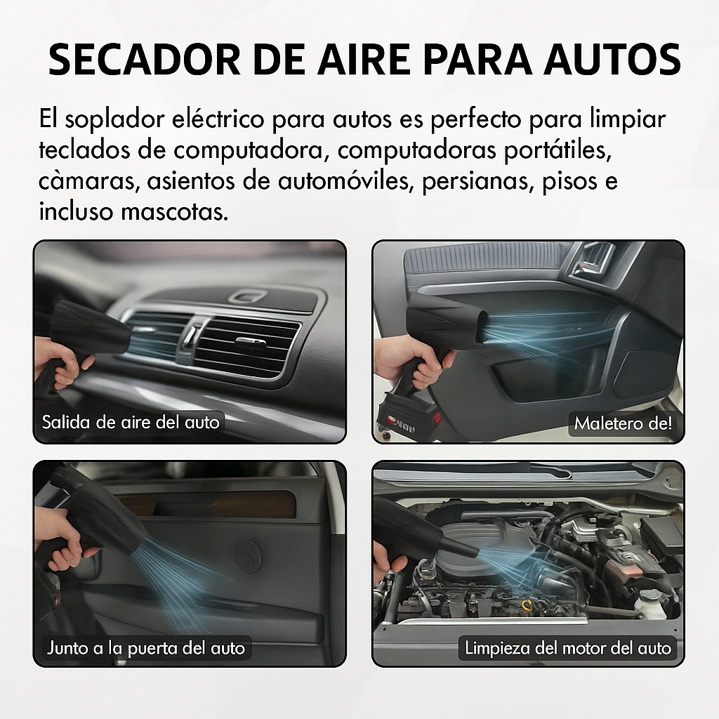 StormJet - Plumero de aire Turbo Super Power sin cable