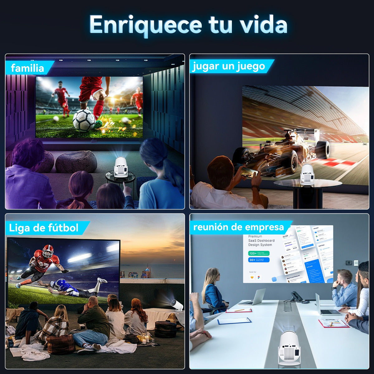 Proyector portátil ultra HD